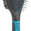 Bürste, beidseitig, Kunststoff, dunkelgrau/blau