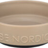 BE NORDIC gamelle, céramique/caoutchouc, taupe