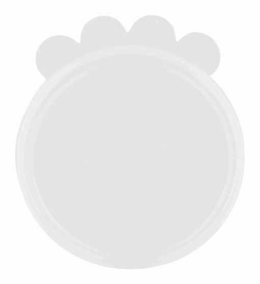 Dosendeckel, Silikon ø7,6cm, 2 St., transparent