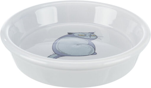 Gamelle avec motif, en céramique, 0,25 l/ø 13cm, gris