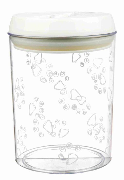 Boîte snack, plastique, ø 12 × 17.5cm, transparent 1.5L