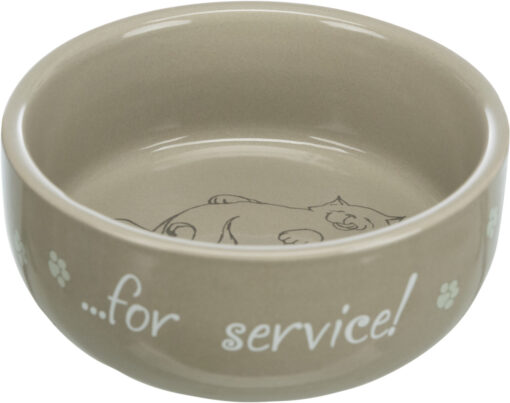 Keramiknapf, Katze, Thanks for Service, 0.3L ø11cm