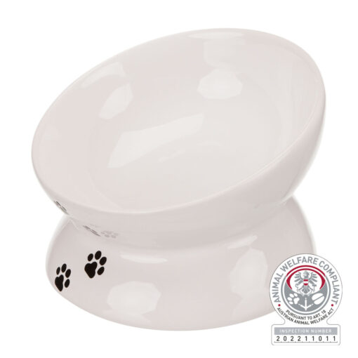 Ecuelle chat, céramique, 0,25 l/ø 13 cm, blanc 0,25 l/ø 13 cm