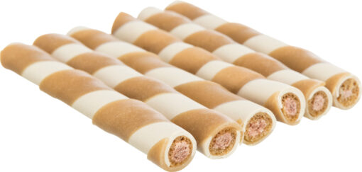 Rouleau à mâcher, fourré, au poulet, en vrac, 10cm, 17 g nur per VE 100Stk.