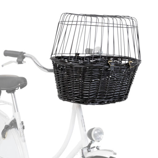 Fahrradkorb mit Gitter, 50x41x35cm,schw.