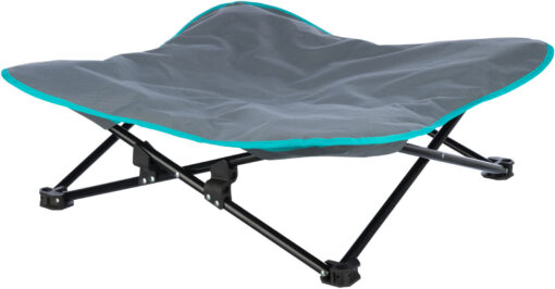 Camping-Bett für Hunde, dunkelgrau/petrol 69×20×69cm