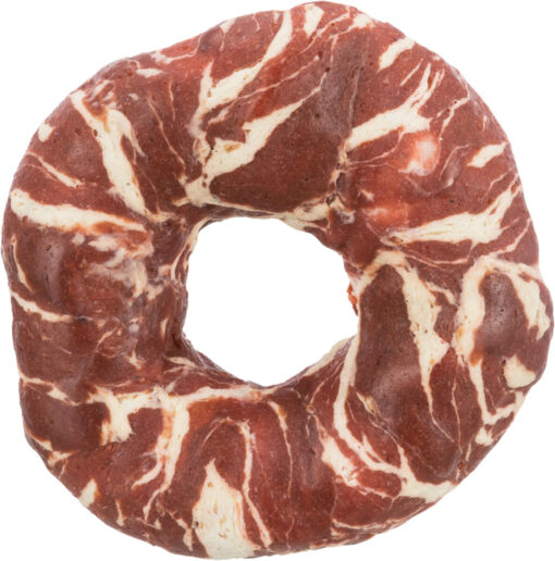 Denta Fun Marbled Beef Chewing Ring, en vrac, ø10cm 110g