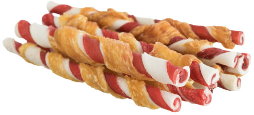 Denta Fun rouleaux à mâcher goût barbecue, poulet, 12cm, 80g nur per VE6Stk.
