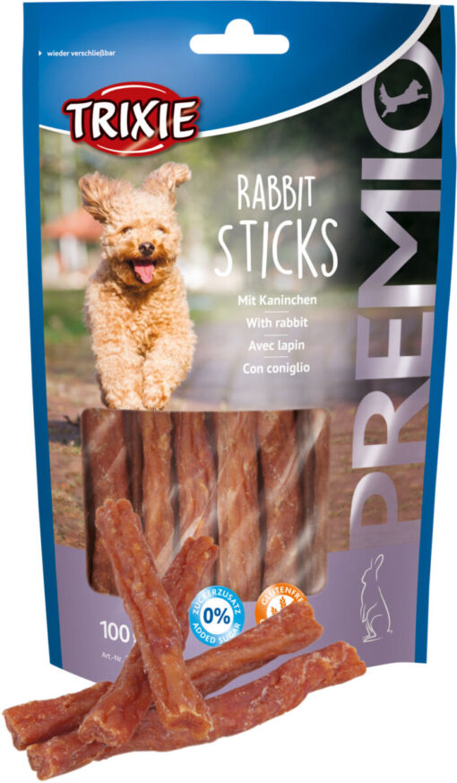 PREMIO Rabbit Sticks, 100 g nur per VE 6Stk.