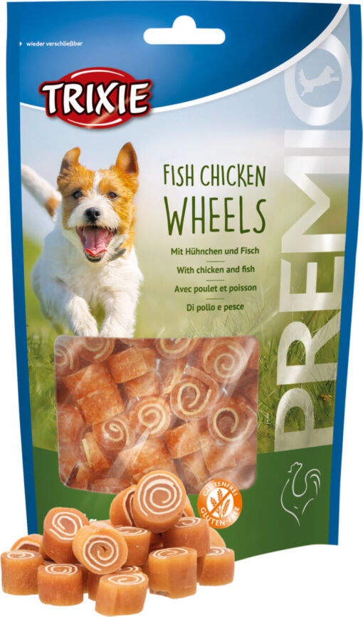 PREMIO Fish Chicken Wheels, 75 g nur per VE 6Stk.
