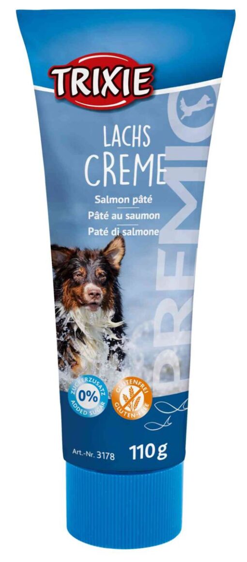 Premio Lachscreme Hunde, 110gr. nur per VE 12Stk.