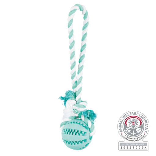 DENTAfun Ball am Tau, Naturgummi ø 7cm