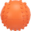 Ball, Naturgummi, mit Quietscher, orange