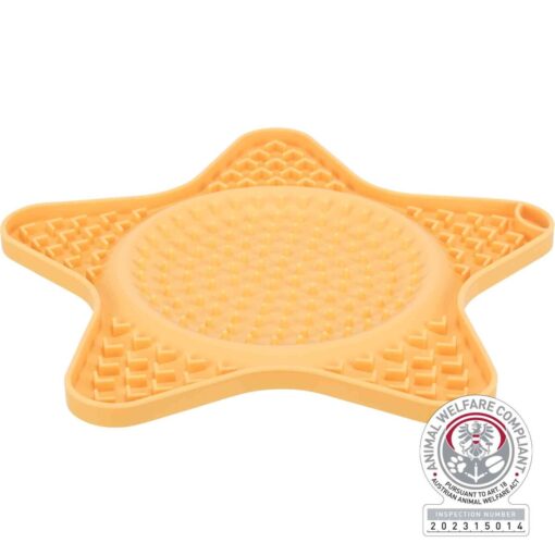 Table de Lick'n'Snack, en silicone, 23,5cm, jaune