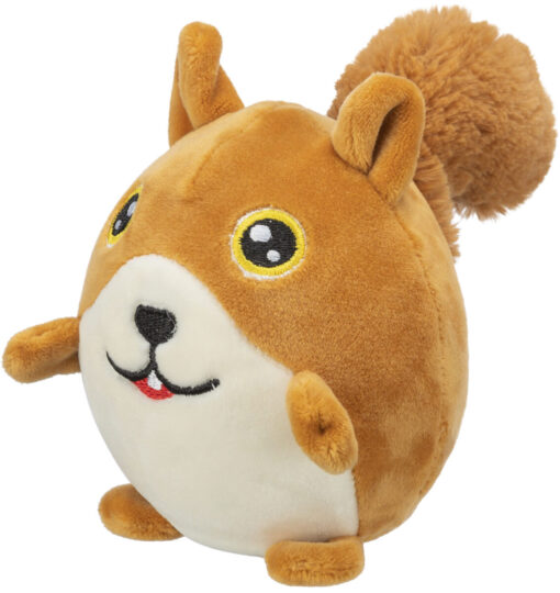 Ecureuil, rond, en peluche, 13cm