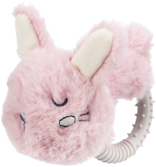 Junior lièvre (anneau), en peluche/TPR, 14 cm