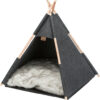 Kuschelhöhle Tipi, Filz, 55×65×55cm, anthrazit