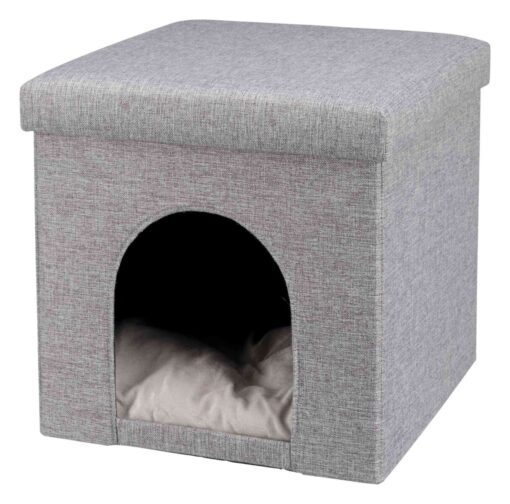 Abri douillet Alois, 38×40×38cm, gris