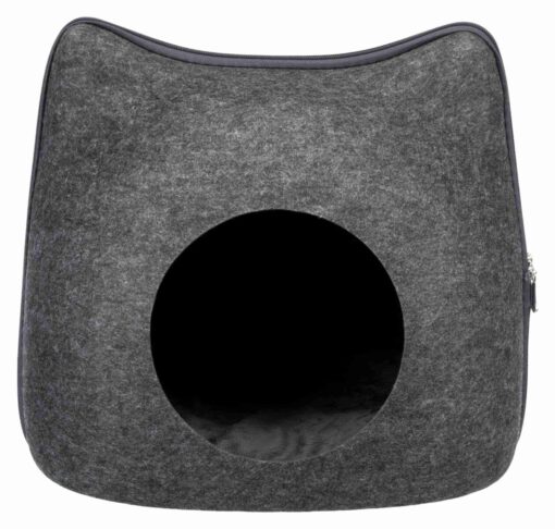 Abri douillet Cat, 38×35×37cm, gris clair