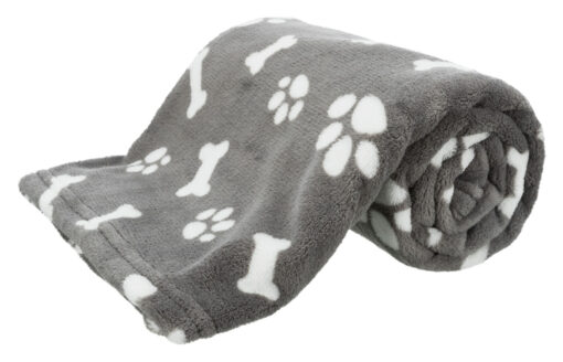Couverture Kenny, en peluche, gris Plüsch, 75×50cm