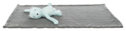 Alternative view of Junior Kuschel-Set Decke/Bär, Plüsch, 75×50cm, grau/mint