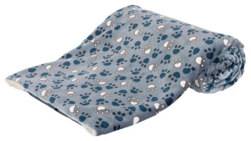 Decke Tammy 150×100cm, blau/beige