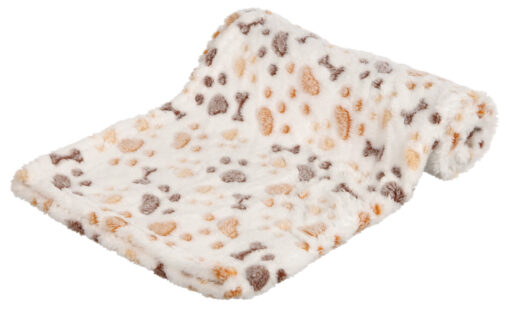 Couverture Lingo, 75x50cm, blanc/beige 75x50cm, weiss/beige