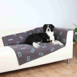 Alternative view of Couverture doublée Barney,150×100cm,taupe