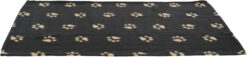 Alternative view of Couverture en fibre pol. "Beany" noir av. os gris