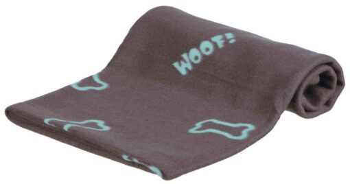 Couverture doublée Beany,100×70cm,taupe