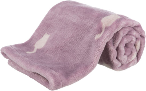 Couverture Lilly, en peluche, 70×50cm, baie