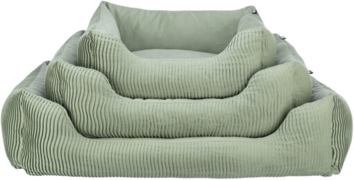 Bett Marley, eckig, salbei 80×60cm