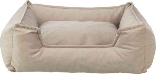Bett Talia, eckig, sand 120×90cm