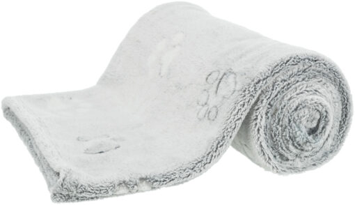 Couverture Nando, en polaire douce, 150×100cm, gris clair 150×100cm, hellgrau