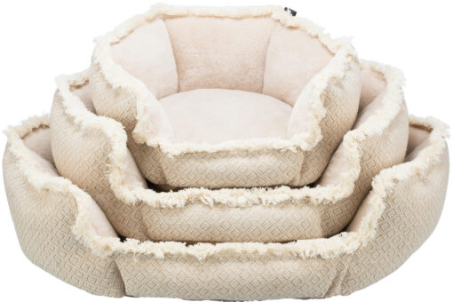 Bett Boho, eckig, beige 50 × 50 cm