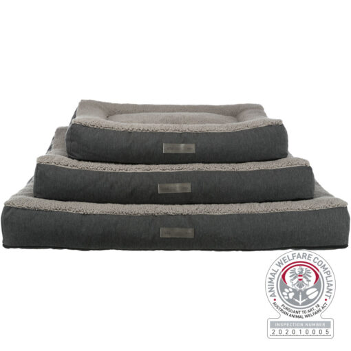 Vital lit Bendson, angulaire, 75×50cm, gris foncé/gris cla 75×50cm