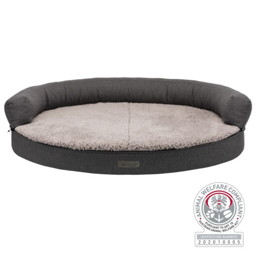 Vital sofa Bendson, gris foncé/gris clair, oval 75 × 60 cm