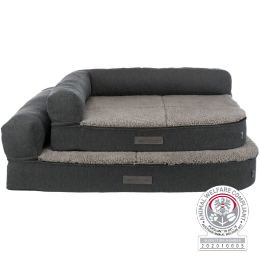 Vital Sofa Bendson, eckig, dunkelgrau/hellgrau 100×80cm