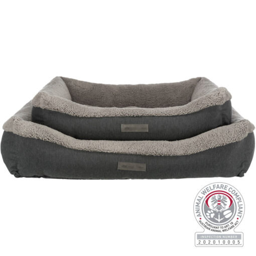 Vital lit Bendson, angulaire, 90×60cm, gris foncé/gris cla 90×60cm