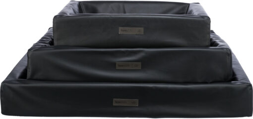 Vital Bett Remo, eckig, Kunstleder, schwarz 90×70cm