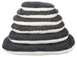 Alternative view of Coussin Kaline, 98×62cm, crème/gris