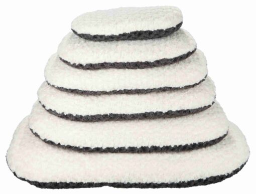 Coussin Kaline, 98×62cm, crème/gris 98×62cm