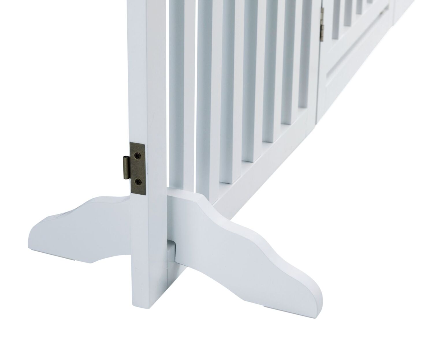 Barrière, avec porte, 60-160×81cm, blanc Barrière, avec porte, 60-160×81cm, blanc