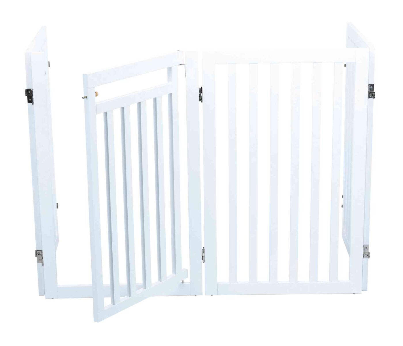 Barrière, avec porte, 60-160×81cm, blanc Barrière, avec porte, 60-160×81cm, blanc