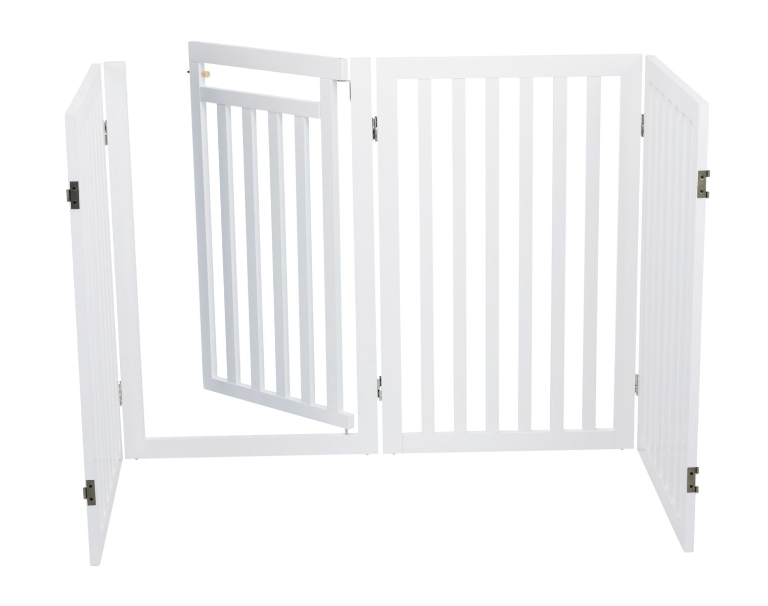 Barrière, avec porte, 60-160×81cm, blanc Barrière, avec porte, 60-160×81cm, blanc