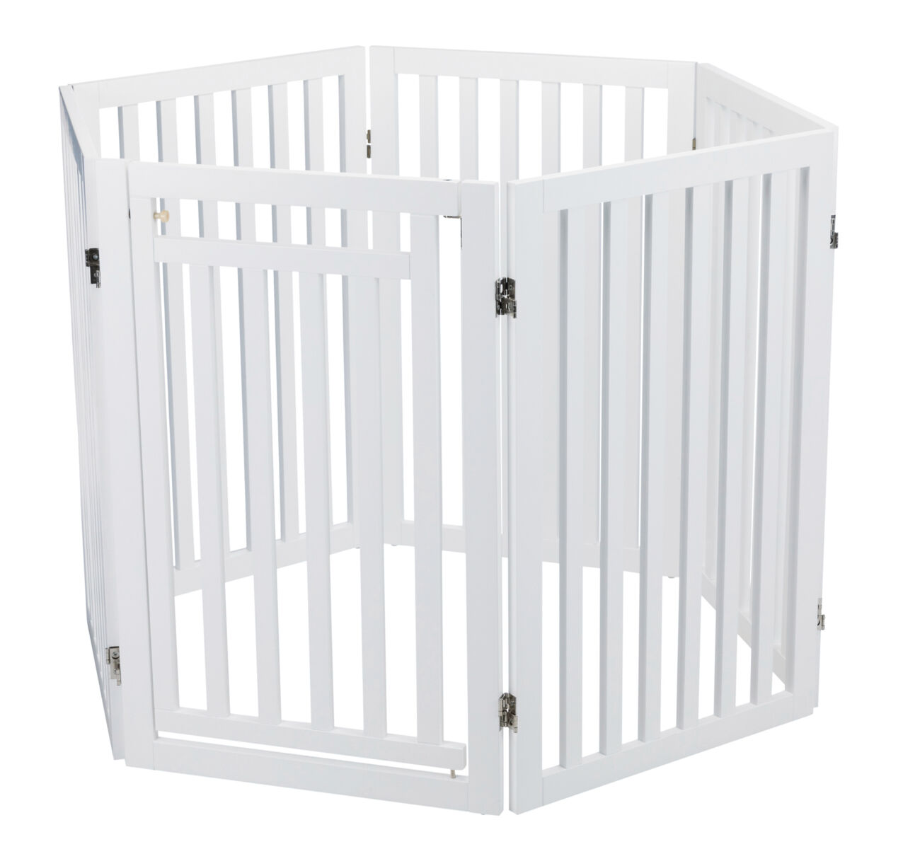 Barrière, avec porte, 60-160×81cm, blanc Barrière, avec porte, 60-160×81cm, blanc