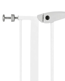 Alternative view of Hundeabsperrgitter,Metall,75-85×76cm,weiss