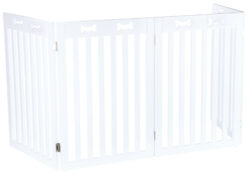 Alternative view of Hunde-Absperrgitter, 4-teilig, 60-160x75cm, weiss