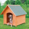 natura Niche pour chiens avec toit à deux pentes, L