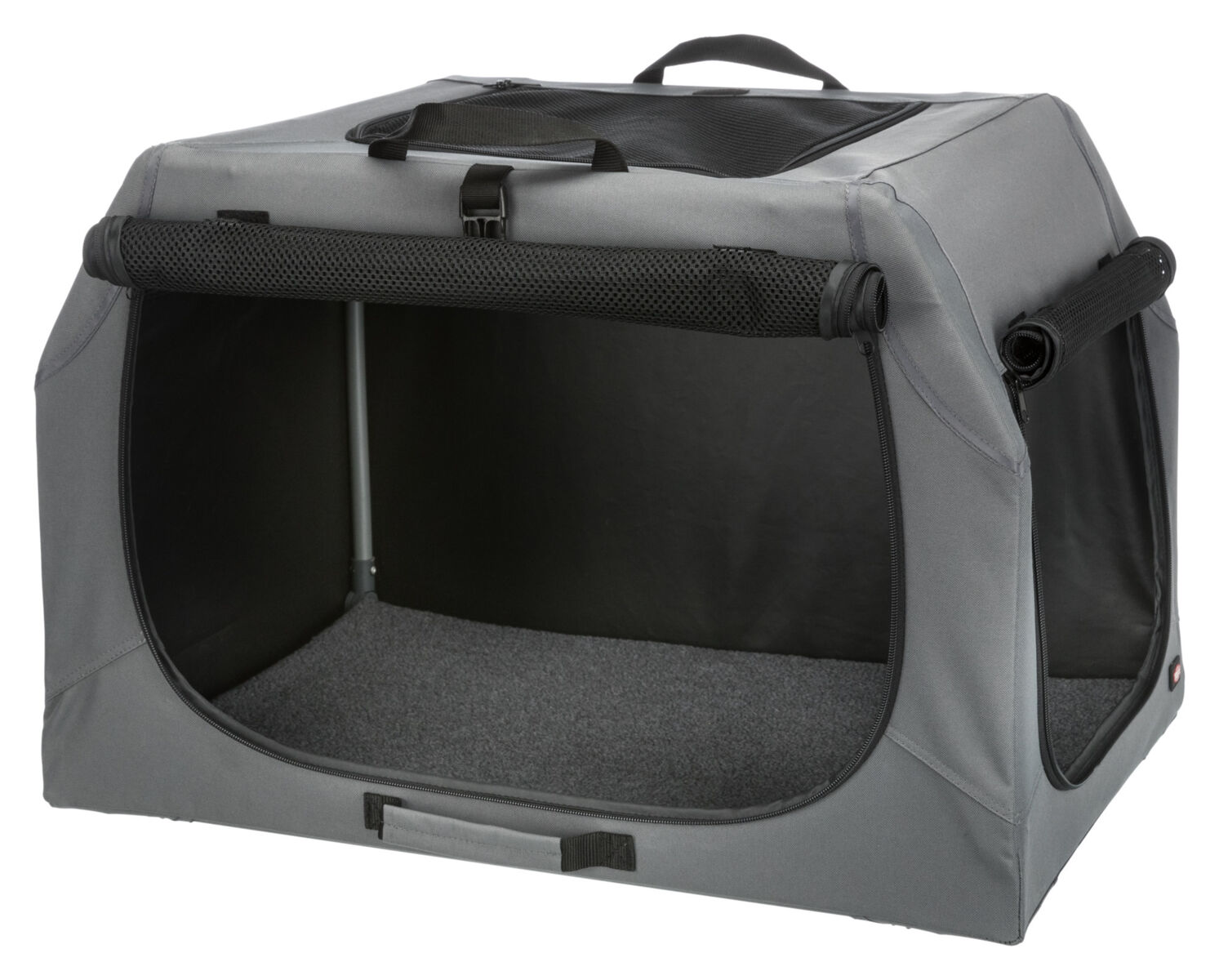 Soft Kennel Easy, S-M: 71×49×51cm, gris S-M: 71×49×51cm Soft Kennel Easy, S-M: 71×49×51cm, gris S-M: 71×49×51cm